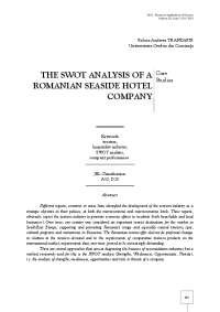 THE SWOT ANALYSIS OF A ROMANIAN SEASIDE HOTEL ...