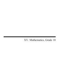 MCAS 2019 Released Items Mathematics, Grade 10