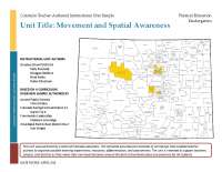 Movement and Spatial Awareness Unit for Kindergarten Physical Education