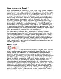 Understanding Academic Anxiety: Healthy Stress vs. Disorders