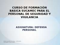 SUCAMEC Defensa Personal