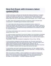 Hesi Exit Exam with Answers latest update(2022)