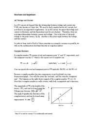 Understanding Complex Numbers and AC Circuits: Voltage, Current, and Impedance