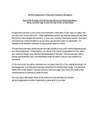 Executive Summary: The Case for Comprehensive Sex Education in Arizona Schools