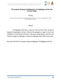 The Symbolic meaning of Nightingale in the ...