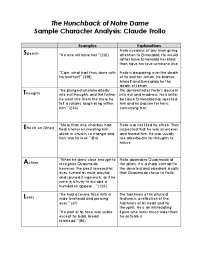 The Hunchback of Notre Dame Sample Character Analysis