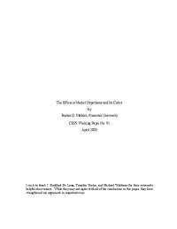 Stock Market Efficiency and Predictability of Stock Returns