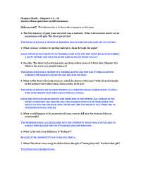 Chapters 13 – 23 Answer these questions in full sentences ... | Lecture ...