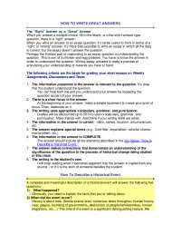 Understanding Historical Events: Essay Writing and the Five Ws