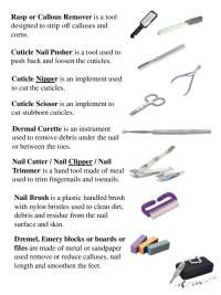 Tools and Products for Nail Care and Foot Treatment