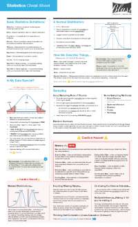Statistics Cheat Sheet - Top Tips & Takeaways | Lecture notes ...
