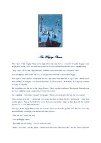 The Tale of The Happy Prince: A Story of Compassion and Selflessness