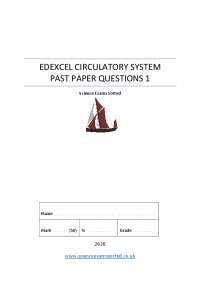 EDEXCEL CIRCULATORY SYSTEM PAST PAPER ...