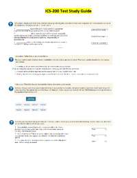 ICS-200 Test Study Guide