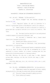 Texas Transportation Law: Definitions of Vehicles and Roads