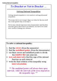 Solving Rational Inequalities: A Step-by-Step Guide with Examples