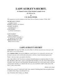 Lady Audley's Secret: Characters and Dialogue