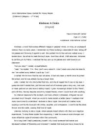 Kindness: A Choice (Original)