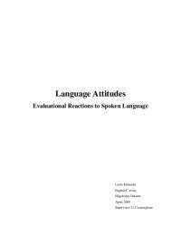 Language Attitudes