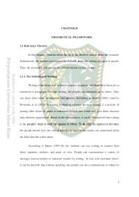 Analysis of Students' Descriptive Writing: Focus on Nouns and Verbs