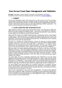 Guru Exam: Secure Exam Paper Management at Dublin City University