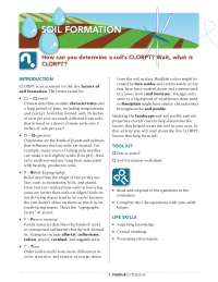 How can you determine a soil's CLORPT? Wait, what is