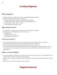 Avoiding Plagiarism: Understanding What It Is and How to Prevent It