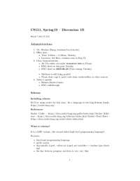 CS131 Spring19 Discussion 1B: Scheme Basics and HW5 Walkthrough