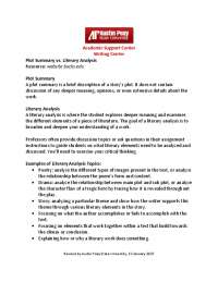 Literary-analysis-versus-plot-summary.pdf | Schemes and Mind Maps ...
