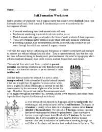 Soil Formation Worksheet: Understanding Soil Composition and Development