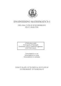 ENGINEERING MATHEMATICS-I | Schemes and Mind Maps Engineering ...