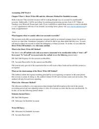 Accounting for Uncollectable Accounts: Direct Write-Offs vs. Allowance Method