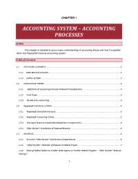 ACCOUNTING SYSTEM – ACCOUNTING PROCESSES | Slides Accounting - Docsity