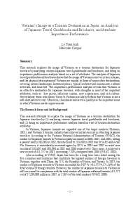 Importance-Performance Analysis of Vietnam as a Tourism Destination for Japanese Travelers