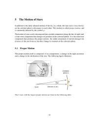 Proper Motion and Space Velocities of Stars: Barnard's Star and Arcturus as Examples