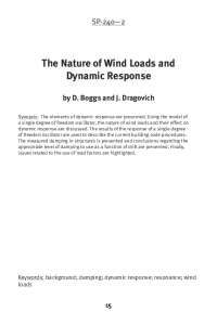 The Nature of Wind Loads and Dynamic Response