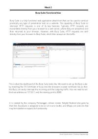 Burp Suite Functionalities Basics