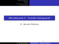Mikroökonomik A