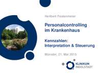 Personalcontrolling im Krankenhaus