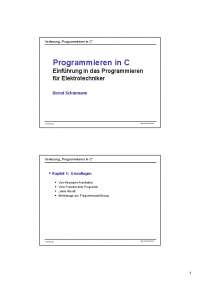Programmieren in C