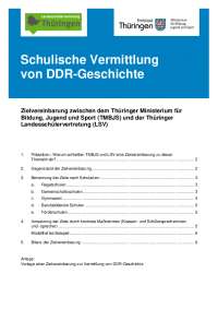 Schulische Vermittlung von DDR-Geschichte