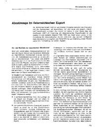 Absatzwege im österreichischen Export