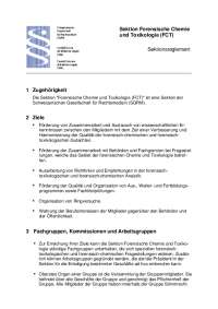 Sektion Forensische Chemie und Toxikologie (FCT ...