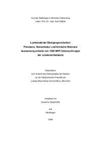 Lumbosakrale Übergangsvarianten: Prävalenz, Nomenklatur ...