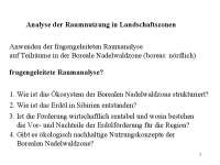 Raumnutzung