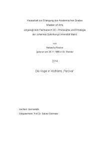Die Vögel im Parzival