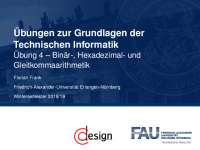 Übung 4 – Binär-, Hexadezimal- und Gleitkommaarithmetik