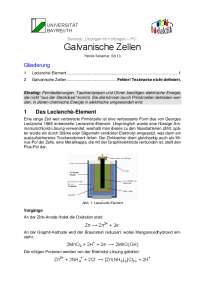 Galvanische Zellen