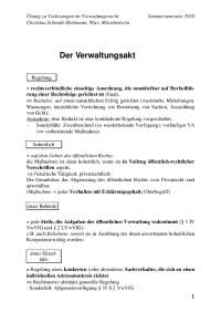 Übungsaufgaben zum Verwaltungsrecht: Der Verwaltungsakt