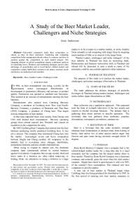 A Study of the Beer Market Leader, Challengers and Niche ...